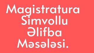 Simvollu Əlifba məsələləriİnformatikaHüseyn Namazov Magistratura [upl. by Iloj]