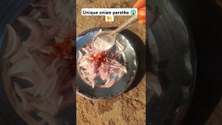 Unique onion paratha 🧅🏠👍paratha parathalovers onionparatharecipe viralvideo youtubeshorts [upl. by Ecinrahs246]