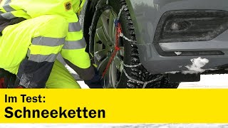 Test Schneeketten amp Co im Vergleich 2021  ÖAMTC [upl. by Kokaras]