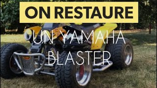 YAMAHA BLASTER 05 MONTAGE MOTEUR  CABLAGE  COLONNE DE DIRECTION [upl. by Aikan]