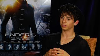 Moises Arias Interview  ENDERS GAME  This Is Infamous [upl. by Fulmis]