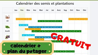 Comment je réalise mon plan de jardin   Calendrier interactif  Je vous présente un site génial [upl. by Eiddam]