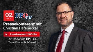 FPÖPressekonferenz Wovor hat die ÖVP Angst [upl. by Arthur]