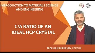 ca ratio of an ideal HCP crystal [upl. by Brenda]