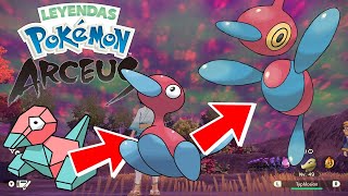 Leyendas Pokémon Arceus Cómo evolucionar a Porygon en Porygon2 y en PorygonZ [upl. by Nesahc]