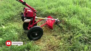 Wheel Trolley Brush Cutter with 4K Spoke for Taiwan Guava Farm  Best Agriculture Tool  unboxing [upl. by Hanima630]