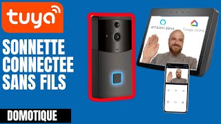 domotique Test dun sonnette connecté Visiophone Tuya compatible ALEXA et HOME pas cher [upl. by Ludie]