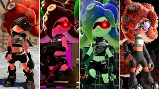 Evolution of Octolings Enemy in Splatoon Games 20152022 [upl. by Netnilc501]