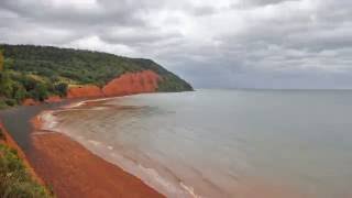 Six Hour Time Lapse of the Ocean Low to High Tide Blomidon Provincial Park Nova Scotia [upl. by Sonya]