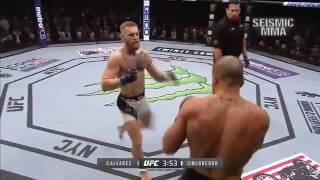 Conor McGregor knocks out Eddie Alvarez UFC 205 Highlights [upl. by Leuamme726]