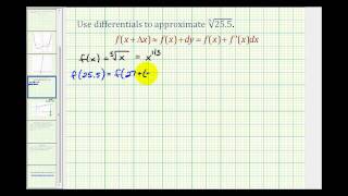 Ex Using Differentials to Approximate the Value of a Cube Root [upl. by Yblok343]