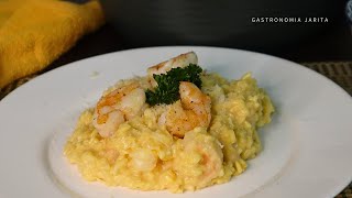 Risotto de camarones Receta espectacular para días especiales [upl. by Nodrog]