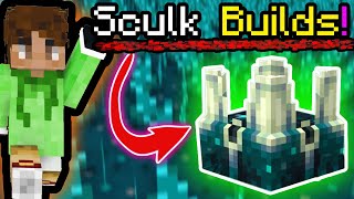 7 Sculk block builds in Minecraft 119 [upl. by Annoyek891]