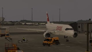 MSFS2020 A20N Landing at LSZH Zurich on VATSIM [upl. by Harold]