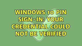 How To Fix Windows 10 Login Problems Tutorial [upl. by Sedgewinn]