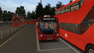 OMSI 2 London V101 Full Release  Route 322  Studio Polygon MasterLite [upl. by Aihgn]