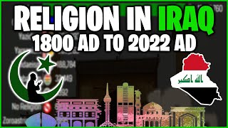 Top Religion Population in the Iraq Republic Of Iraq 1800  2022  Religion Growth islam iraq [upl. by Redneval]