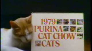 Purina Cat Chow  quotCalendar Catsquot Commercial 1978 [upl. by Bondie]