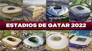 Los ESPECTACULARES Estadios del Mundial QATAR 2022 🏟️🇶🇦  Capacidad y Fixture por estadio [upl. by Horner652]