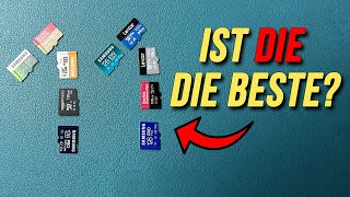 11 Micro SD Karten im Vergleich Welche ist die beste und schnellste Micro SD Karte Vergleichstest [upl. by Hsejar]