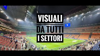 Visuale primo anello rosso  settore R  fila 6  posto 18  Stadio San Siro [upl. by Benedict11]