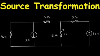 Source Transformation  Electric Circuits  Example 46 [upl. by Eanyl]