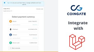 How to Integrate Coingate with Laravel [upl. by Neetsirhc]