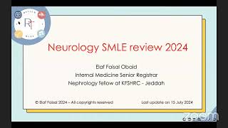 SMLE Review Course 2024  Neurology [upl. by Irme565]