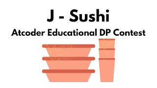 J  Sushi  Atcoder Educational DP Contest [upl. by Wesle]