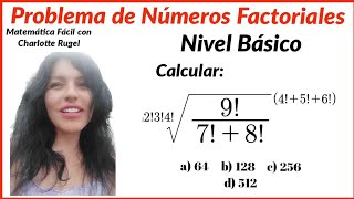 Ejercicio 7 Problema de números factoriales nivel básico [upl. by Nellir]