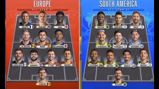 BATALLA DE XI IDEAL 2023  EUROPA VS SUDAMERICA  ¿QUÉ CONTINENTE TIENE MEJORES JUGADORES HOY DÍA [upl. by Emory]