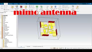 4 × 4 MIMO Antenna Design for UWB ECC isolation coefficient surface current distribution in CST [upl. by Pazia]