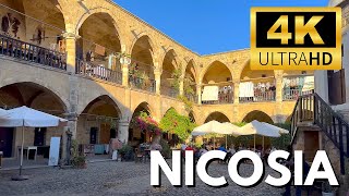 Walking Tour  Nicosia Lefkoşa 🇹🇷🇨🇾【4K】 Experience Turkish Republic of Northern Cyprus [upl. by Atteniuq973]