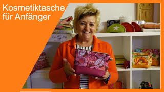 Kosmetiktasche mit schön eingenähten Reißverschlussenden für Anfänger und Fortgeschrittene [upl. by Anyrak]