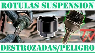 Como cambiar ROTULA de SUSPENSION Rota  Con y Sin EXTRACTOR  😮🛠 [upl. by Inig]