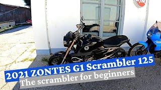 Zontes G1 Scrambler ZT125G1  Review [upl. by Elene]