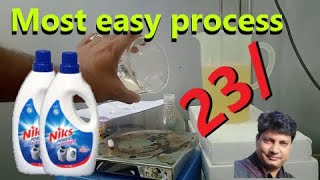 Most easy process for making liquid detergent लिक्विड डिटर्जेंट बनाने की सबसे आसान प्रक्रिया। [upl. by Midas165]