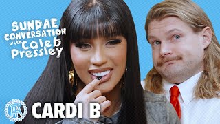 CARDI B Sundae Conversation with Caleb Pressley [upl. by Unhsiv]