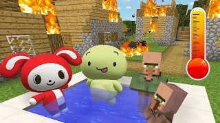 Blazing Heat in Minecraft Surviving the Scorching Challenge [upl. by Cranston112]