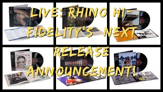 EXCLUSIVE  Special Live Announcement of Rhino High Fidelity’s next 2 releases [upl. by Anerys]