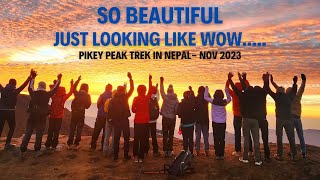 PIKEY PEAK TREK IN NEPAL ADMIRING 7  8000ders FROM 1 SPOT [upl. by Hamlen405]