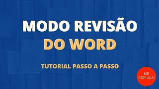 MODO REVISÃO DO WORD TUTORIAL PASSO A PASSO [upl. by Annaeoj788]