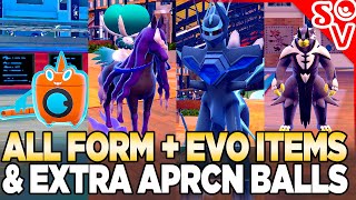 How to Get All Evolution Items Form Items amp Extra Apricorn Balls in Pokemon Scarlet and Violet [upl. by Esela894]