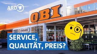 Wie gut ist Obi Deutschlands bekanntester Baumarkt im Check  Marktcheck SWR [upl. by Navarro278]