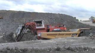 OampK RH120C face shovel at UK Coals Lodge House Opencast [upl. by Osbourn397]