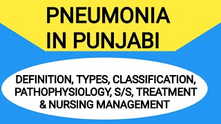 Pneumonia  Types of Pneumonia  Pathophysiology of Pneumonia  Management of Pneumonia [upl. by Kam924]