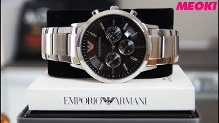 Emporio Armani Renato AR2434 Mens Watch  Chronograph Unboxing [upl. by Annirak]