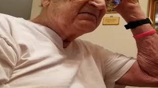 MY 98 YEAR OLD DADS REACTION WHEN HE FINDS OUT HOW OLD HE REALLY IS WARNINGFOUL LANGUAGE [upl. by Ocirederf69]