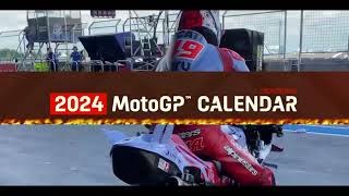 official test calendar and race calendar motogp 2024 [upl. by Aliekahs]