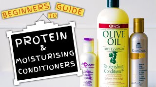 Protein and Moisturising Conditioners 101 FOR BEGINNERS [upl. by Essilrahc]